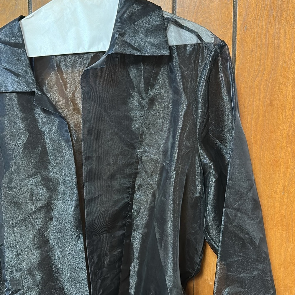 LIKE NEW Tabi Elegant Black Sheer Women's Jacket - Picture 3 of 4